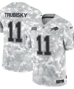 Allen Buffalo Bills Nike 2024 Salute to Service Vapor Limited Stitched Jersey - Arctic Camo All Stitched - Gray - Image 3