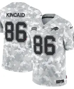 Allen Buffalo Bills Nike 2024 Salute to Service Vapor Limited Stitched Jersey - Arctic Camo All Stitched - Gray - Image 6