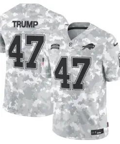 Allen Buffalo Bills Nike 2024 Salute to Service Vapor Limited Stitched Jersey - Arctic Camo All Stitched - Gray - Image 8