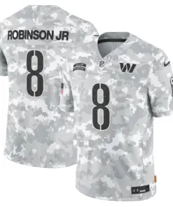 Mclaurin Washington Commanders Nike 2024 Salute to Service Vapor Limited Stitched Jersey - Arctic Camo All Stitched - Gray - Image 3