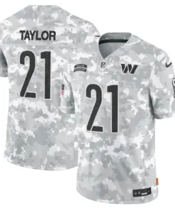 Mclaurin Washington Commanders Nike 2024 Salute to Service Vapor Limited Stitched Jersey - Arctic Camo All Stitched - Gray - Image 4