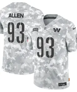 Mclaurin Washington Commanders Nike 2024 Salute to Service Vapor Limited Stitched Jersey - Arctic Camo All Stitched - Gray - Image 6