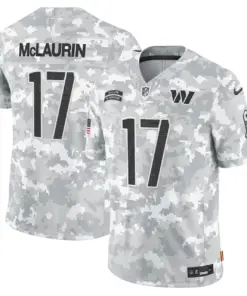 Mclaurin Washington Commanders Nike 2024 Salute to Service Vapor Limited Stitched Jersey - Arctic Camo All Stitched - Gray