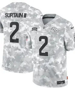 Denver Broncos Nike 2024 Salute to Service Vapor Limited Stitched Jersey - Arctic Camo All Stitched - Grey Camo