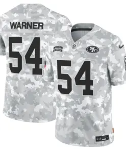 San Francisco 49ers Nike 2024 Salute to Service Vapor Limited Stitched Jersey - Arctic Camo All Stitched - Grey - Image 5