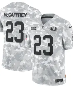 San Francisco 49ers Nike 2024 Salute to Service Vapor Limited Stitched Jersey - Arctic Camo All Stitched - Grey