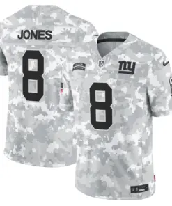 Alternative view of New York Giants Nike 2024 Salute to Service Vapor Limited Stitched Jersey - Arctic Camo All stitched - White