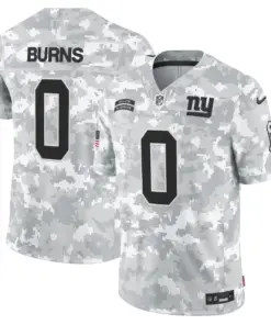 New York Giants Nike 2024 Salute to Service Vapor Limited Stitched Jersey - Arctic Camo All stitched - White - Image 4