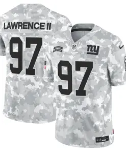 New York Giants Nike 2024 Salute to Service Vapor Limited Stitched Jersey - Arctic Camo All stitched - White - Image 7