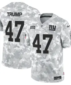 New York Giants Nike 2024 Salute to Service Vapor Limited Stitched Jersey - Arctic Camo All stitched - White - Image 8