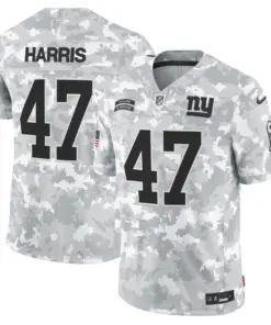 New York Giants Nike 2024 Salute to Service Vapor Limited Stitched Jersey - Arctic Camo All stitched - White - Image 9