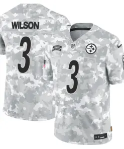 Pittsburgh Steelers Nike 2024 Salute to Service Vapor Limited Stitched Jersey - Arctic Camo All Stitched - Gray