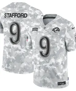 Los Angeles Rams Nike 2024 Salute to Service Vapor Limited Stitched Jersey - Arctic Camo All Stitched - Grey - Image 3