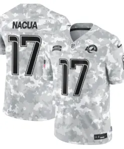 Los Angeles Rams Nike 2024 Salute to Service Vapor Limited Stitched Jersey - Arctic Camo All Stitched - Grey - Image 5