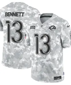 Los Angeles Rams Nike 2024 Salute to Service Vapor Limited Stitched Jersey - Arctic Camo All Stitched - Grey - Image 6