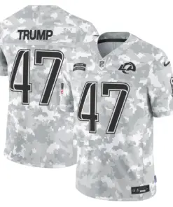 Los Angeles Rams Nike 2024 Salute to Service Vapor Limited Stitched Jersey - Arctic Camo All Stitched - Grey - Image 7