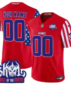 Alternative view of American Style Minnesota Vikings Nike Vapor Custom Limited Stitched Jersey - White