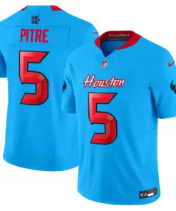 Houston Texans Nike 2024 Vapor Limited Stitched Jersey V4 - Powder Blue - Image 8
