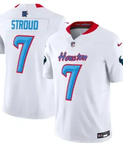 Houston Texans Nike 2024 Vapor Limited Stitched Jersey V4 - Powder Blue - Image 17