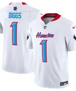 Houston Texans Nike 2024 Vapor Limited Stitched Jersey V4 - Powder Blue - Image 18