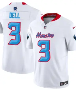Houston Texans Nike 2024 Vapor Limited Stitched Jersey V4 - Powder Blue - Image 20
