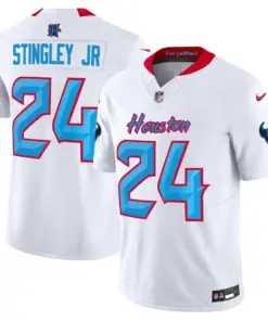 Houston Texans Nike 2024 Vapor Limited Stitched Jersey V4 - Powder Blue - Image 21