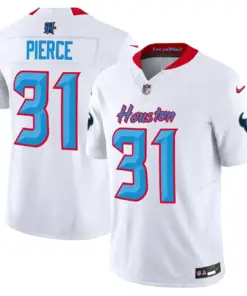 Houston Texans Nike 2024 Vapor Limited Stitched Jersey V4 - Powder Blue - Image 22