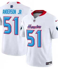Houston Texans Nike 2024 Vapor Limited Stitched Jersey V4 - Powder Blue - Image 23
