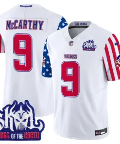 Minnesota Vikings Nike American Style Vapor Limited Stitched Jersey - White - Image 3