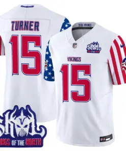 Minnesota Vikings Nike American Style Vapor Limited Stitched Jersey - White - Image 4