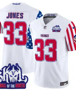 Minnesota Vikings Nike American Style Vapor Limited Stitched Jersey - White - Image 5