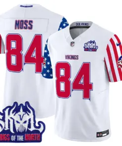 Minnesota Vikings Nike American Style Vapor Limited Stitched Jersey - White - Image 9