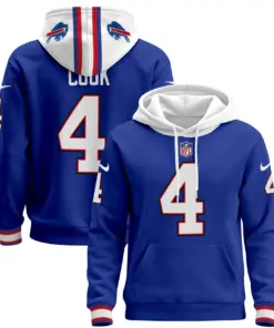 Alternative view of Buffalo Bills Nike 2024 Pullover Hoodie - Royal Blue