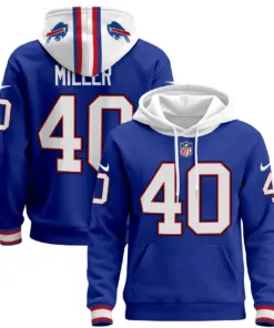Buffalo Bills Nike 2024 Pullover Hoodie - Royal Blue - Image 4