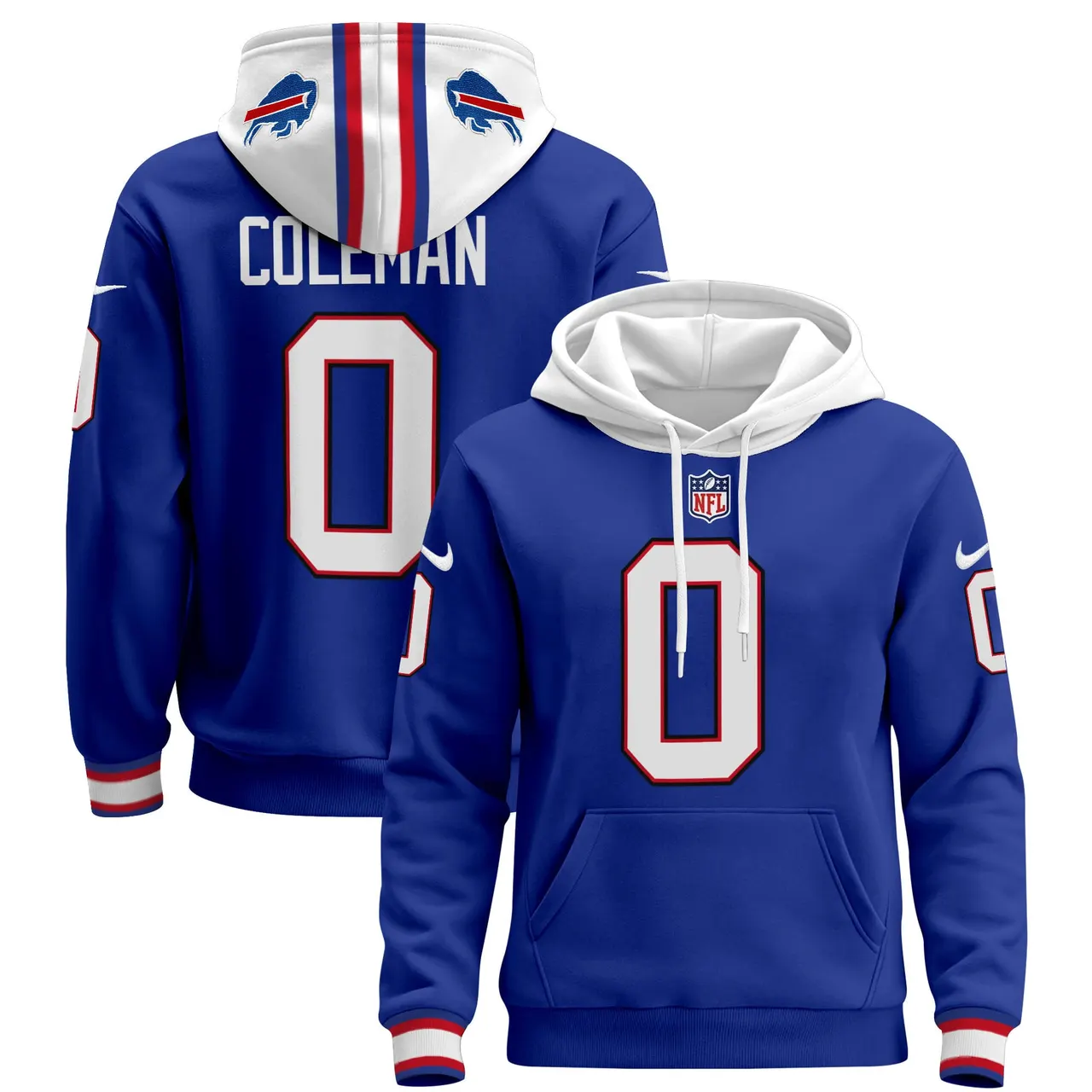 Buffalo Bills Nike 2024 Pullover Hoodie - Royal Blue - Image 7