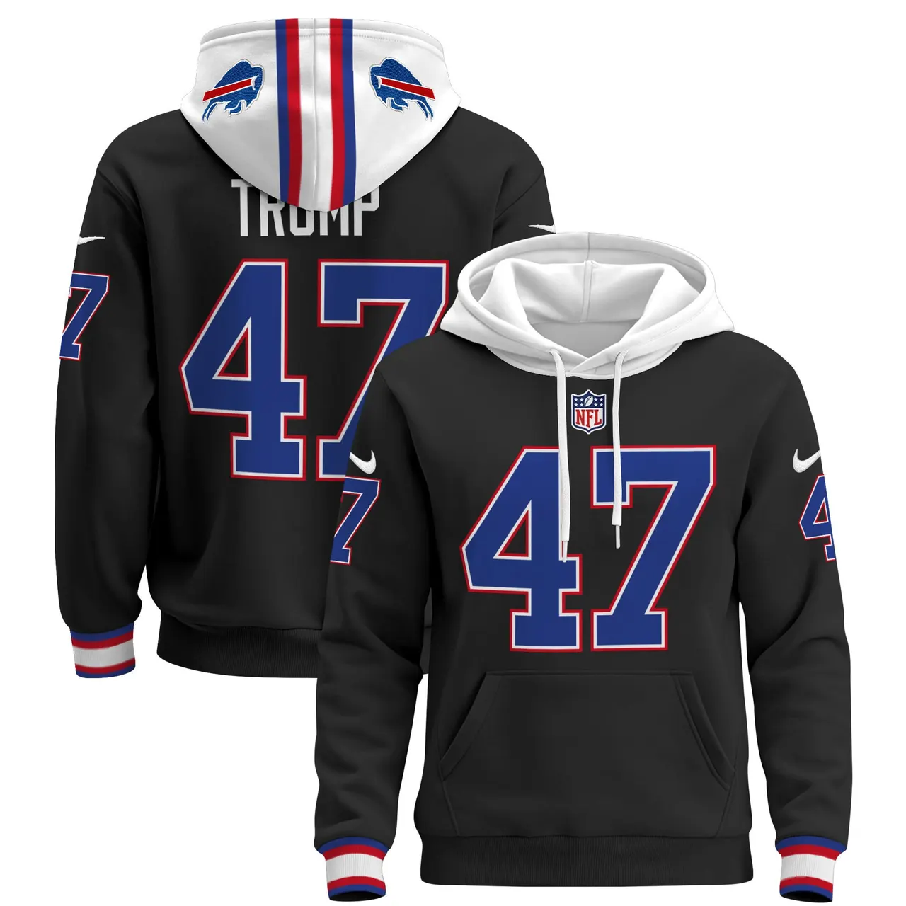 Buffalo Bills Nike 2024 Pullover Hoodie - Royal Blue - Image 16