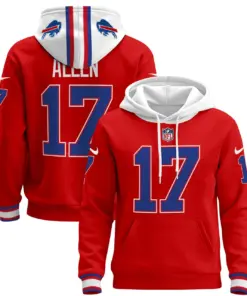 Buffalo Bills Nike 2024 Pullover Hoodie - Royal Blue - Image 17