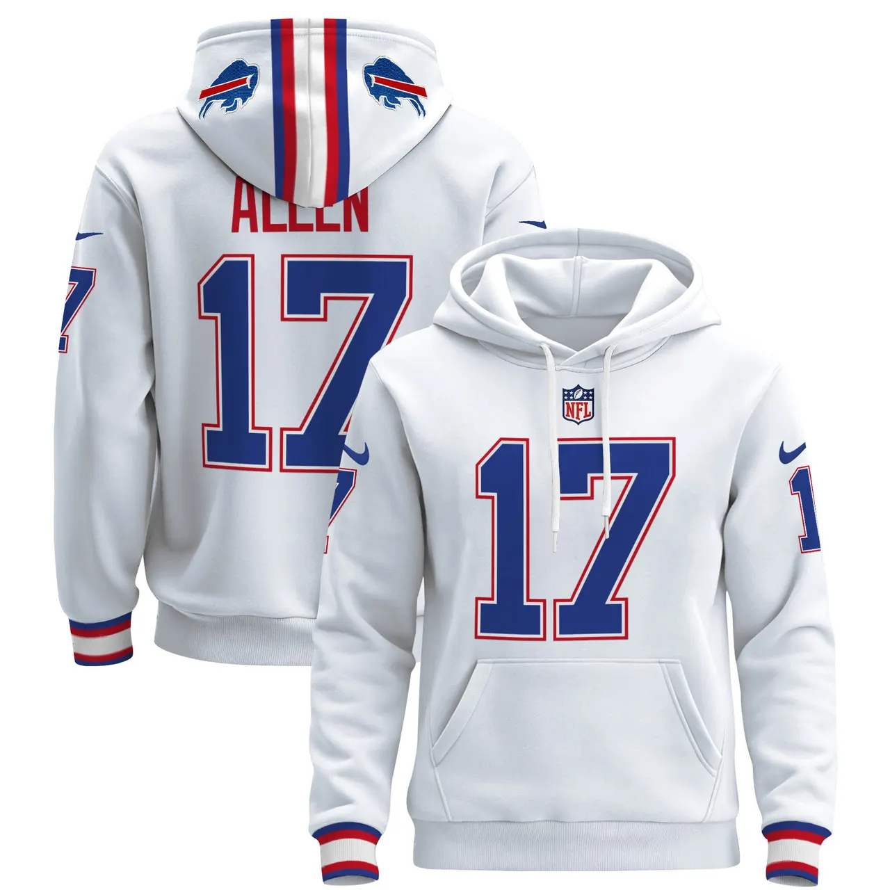 Buffalo Bills Nike 2024 Pullover Hoodie - Royal Blue - Image 25
