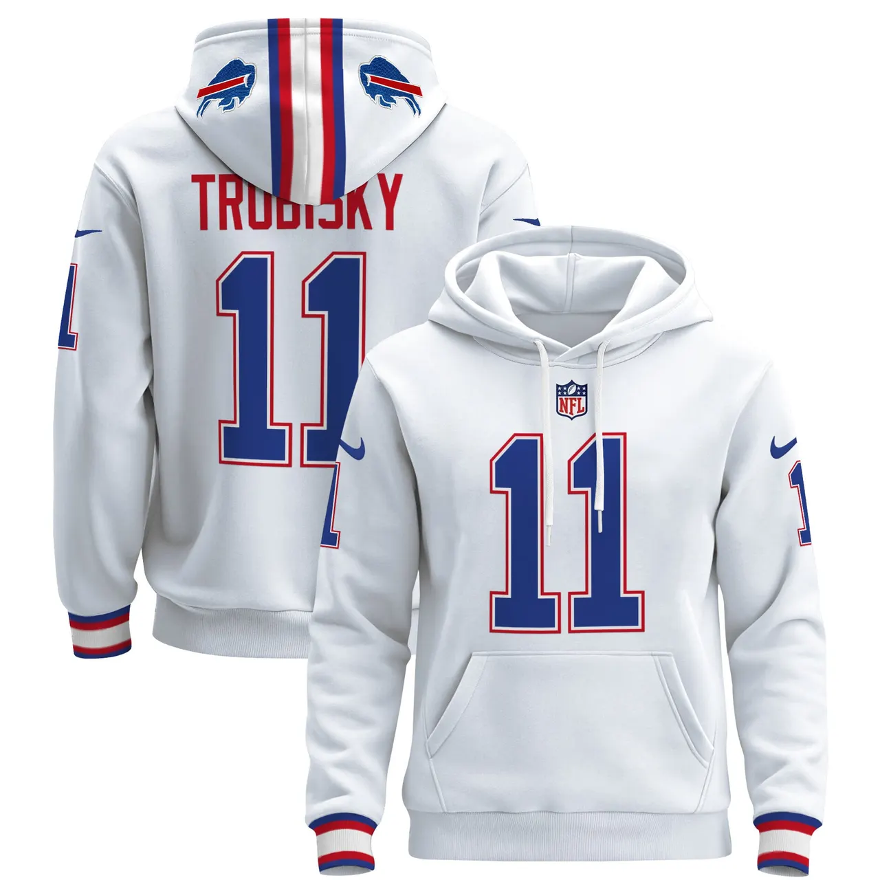 Buffalo Bills Nike 2024 Pullover Hoodie - Royal Blue - Image 27