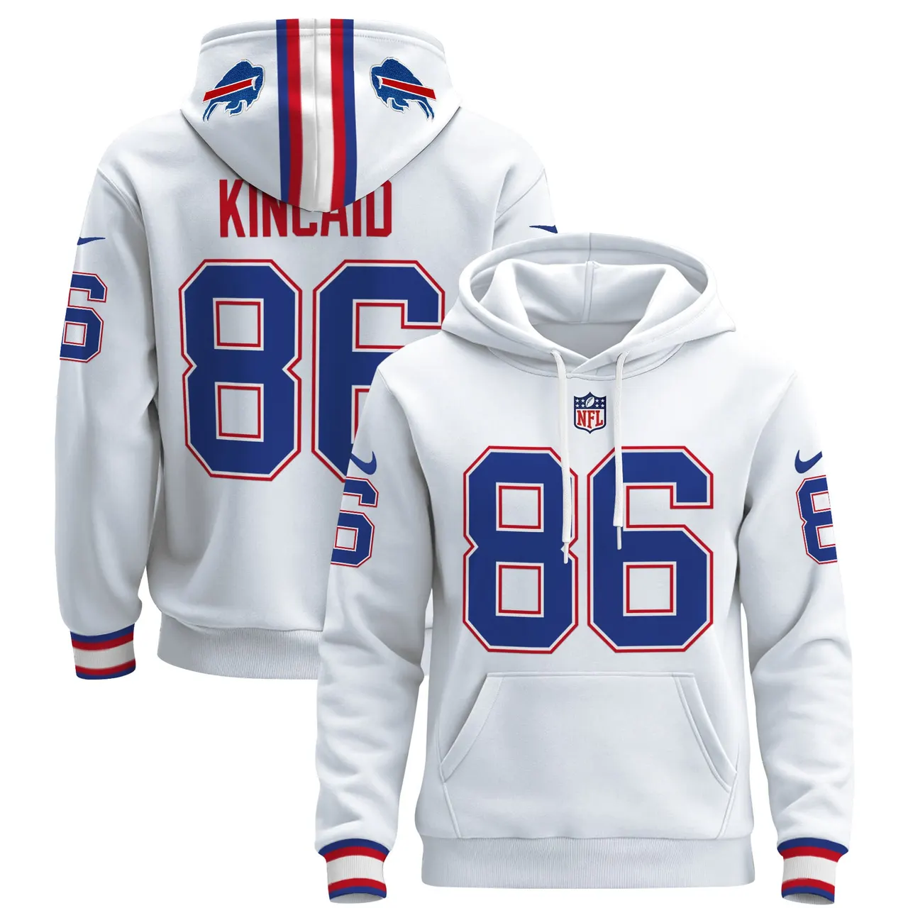 Buffalo Bills Nike 2024 Pullover Hoodie - Royal Blue - Image 30
