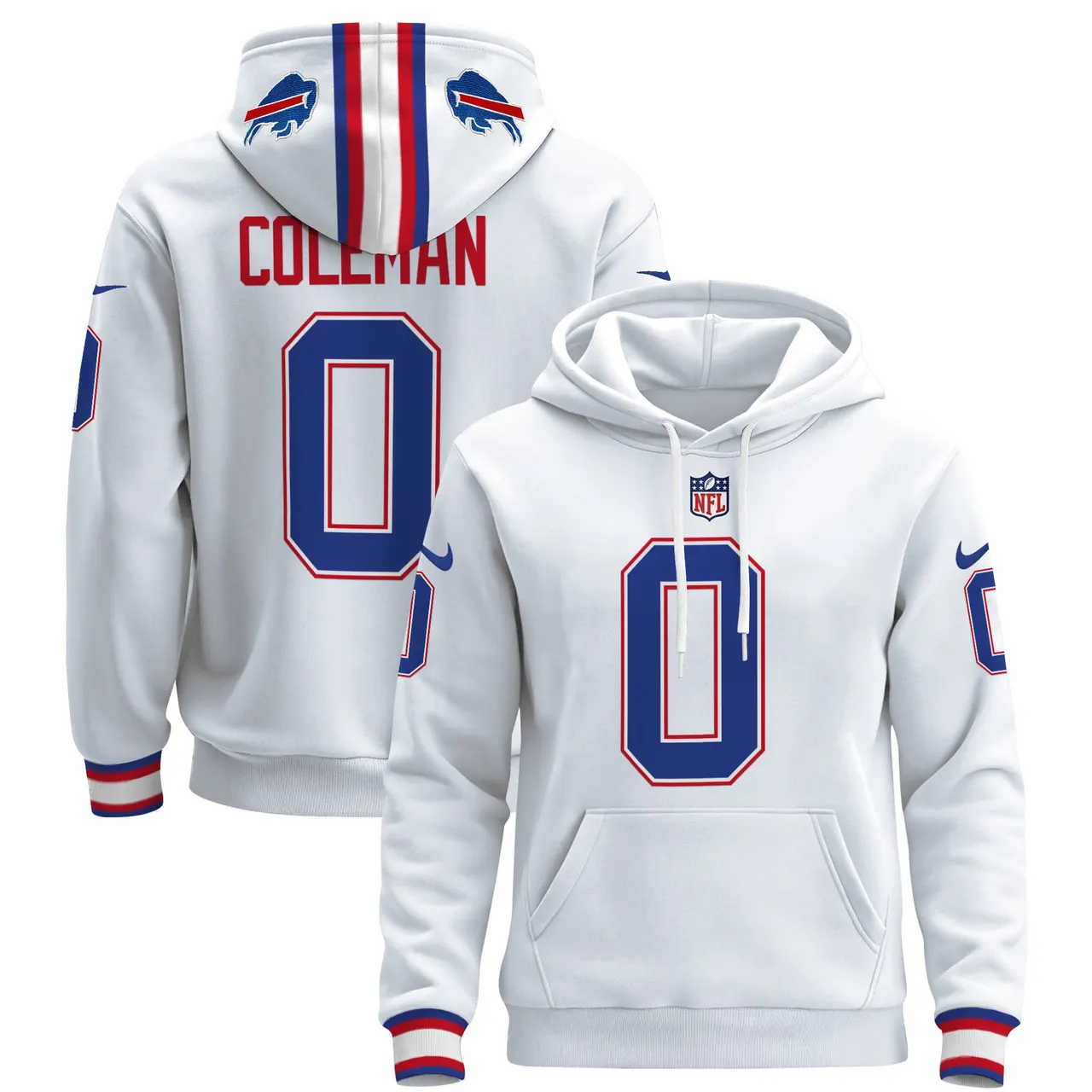 Buffalo Bills Nike 2024 Pullover Hoodie - Royal Blue - Image 31