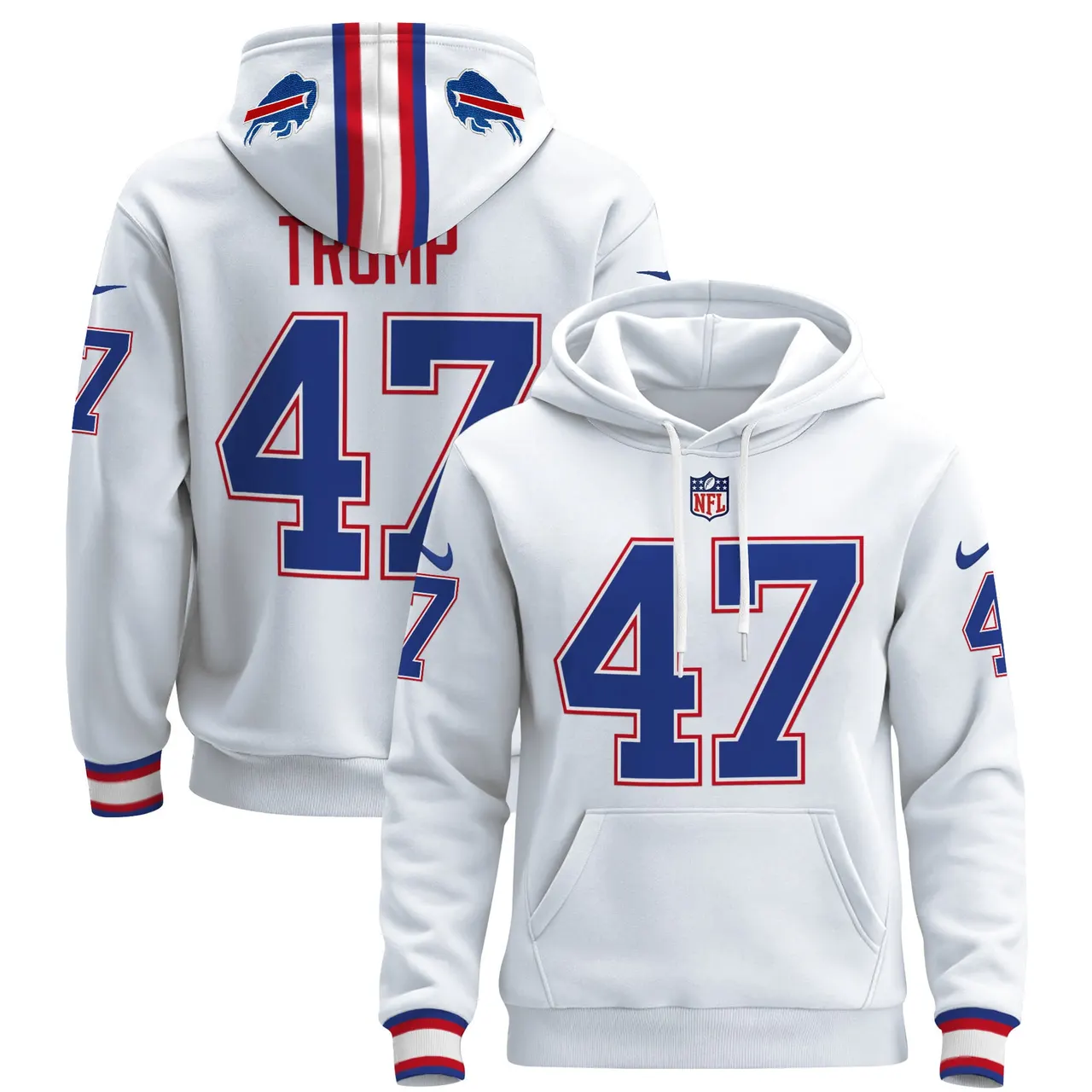 Buffalo Bills Nike 2024 Pullover Hoodie - Royal Blue - Image 32