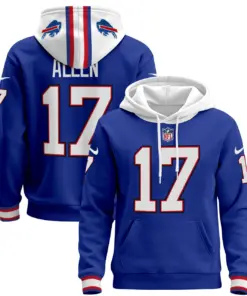 Buffalo Bills Nike 2024 Pullover Hoodie - Royal Blue