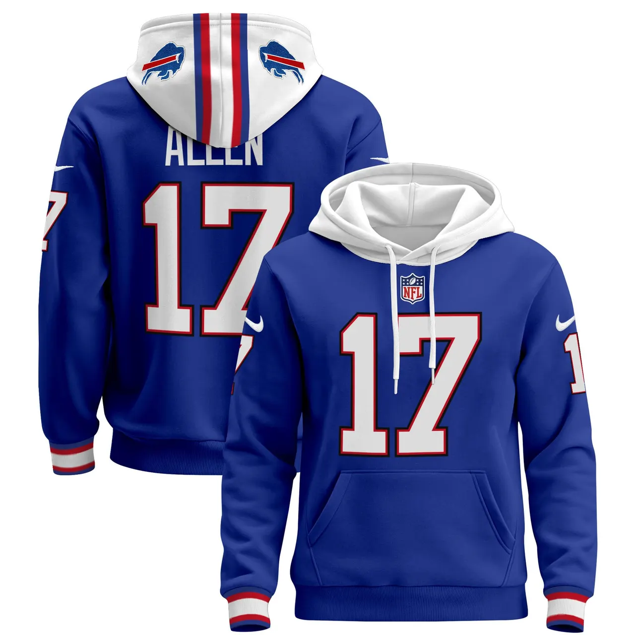 Buffalo Bills Nike 2024 Pullover Hoodie - Royal Blue