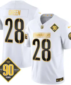 Washington Commanders Nike 90th Anniversary Patch Gold Vapor Limited Stitched Jersey - Black - Image 21