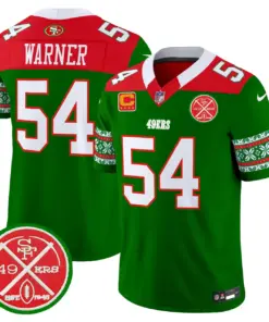 San Francisco 49ers Nike 2024 Christmas Vapor Limited Stitched Jersey - Red - Image 15