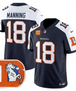 Denver Broncos Nike Throwback Vapor Limited Stitched Jersey - Orange - Image 12