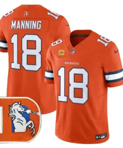 Denver Broncos Nike Throwback Vapor Limited Stitched Jersey - Orange - Image 19