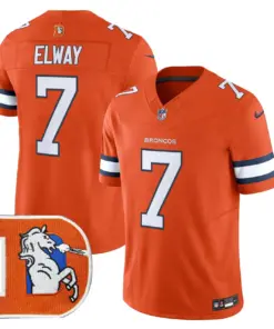 Denver Broncos Nike Throwback Vapor Limited Stitched Jersey - Orange - Image 20