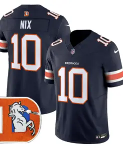 Denver Broncos Nike Throwback Vapor Limited Stitched Jersey - Orange - Image 22